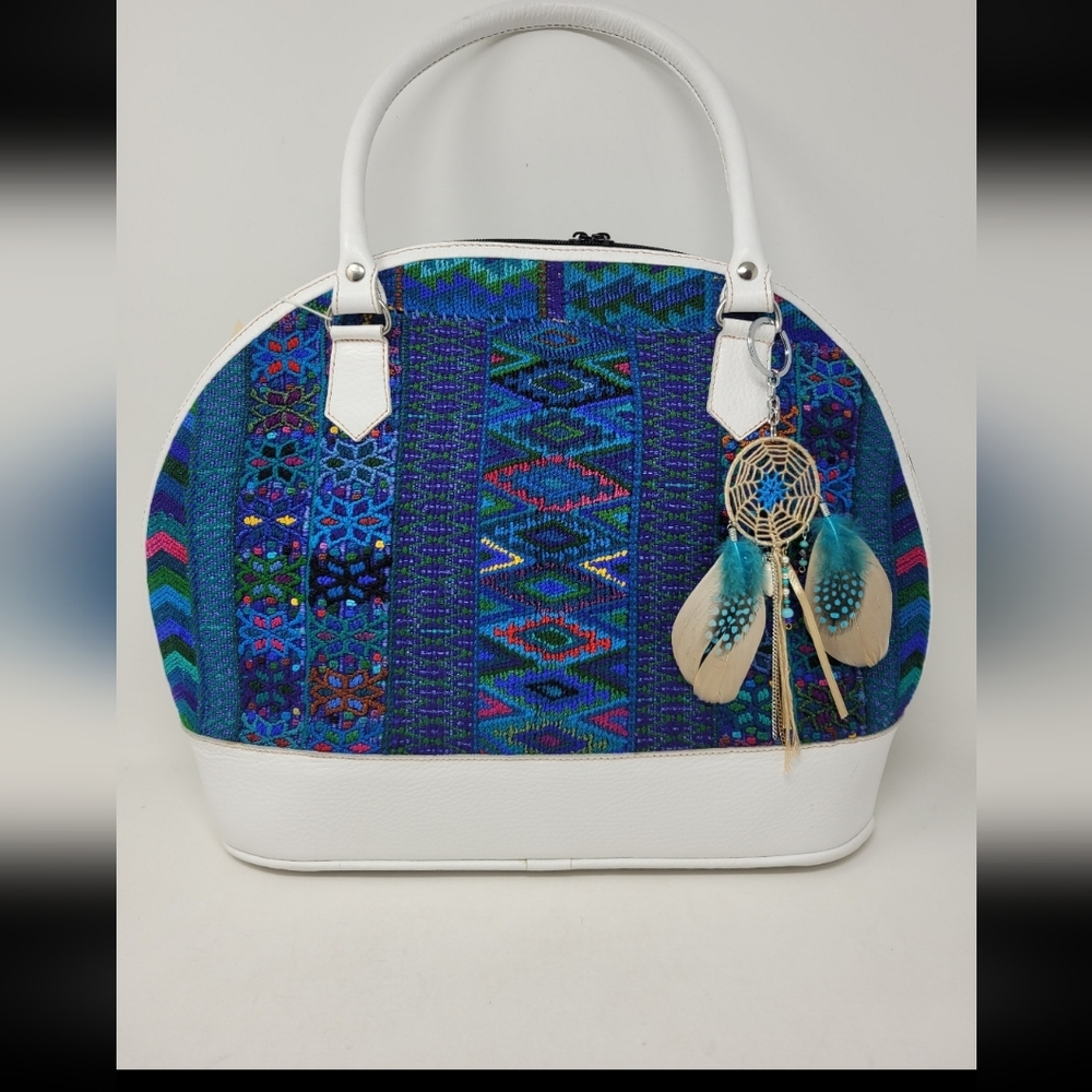 ARTISAN MADE DOME HANDBAG WITH DREAMCATCHER CHARM